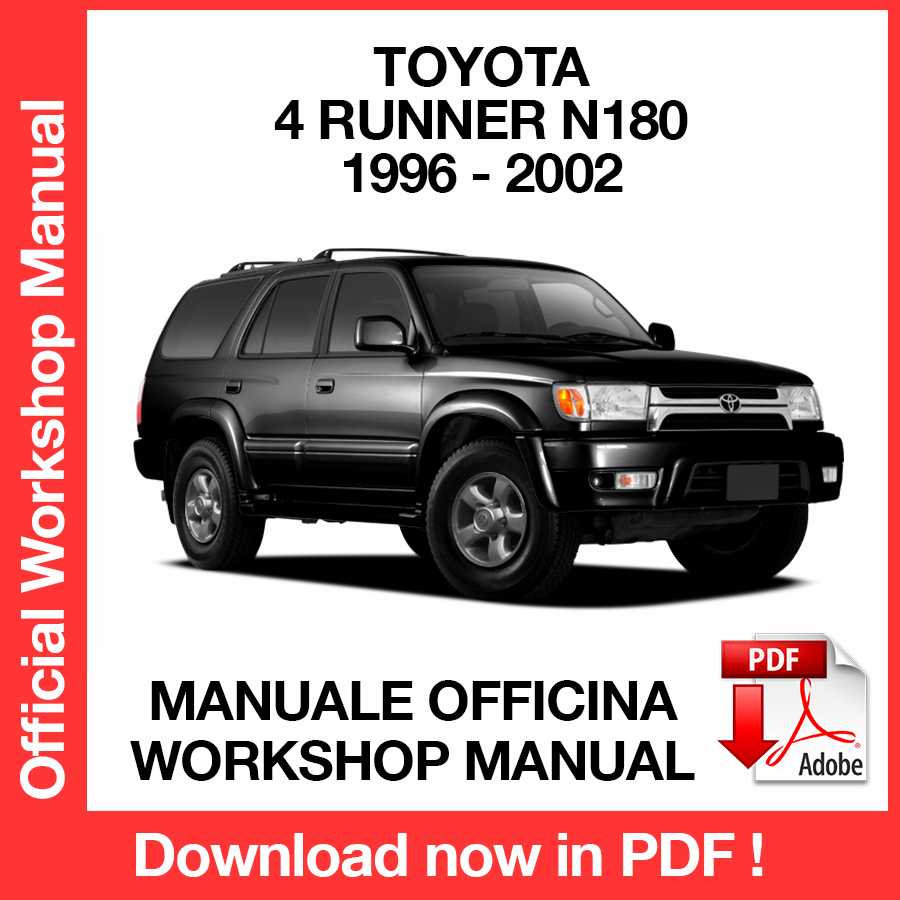 Workshop Manual Toyota 4 Runner III N180 (1996-2002) (EN)