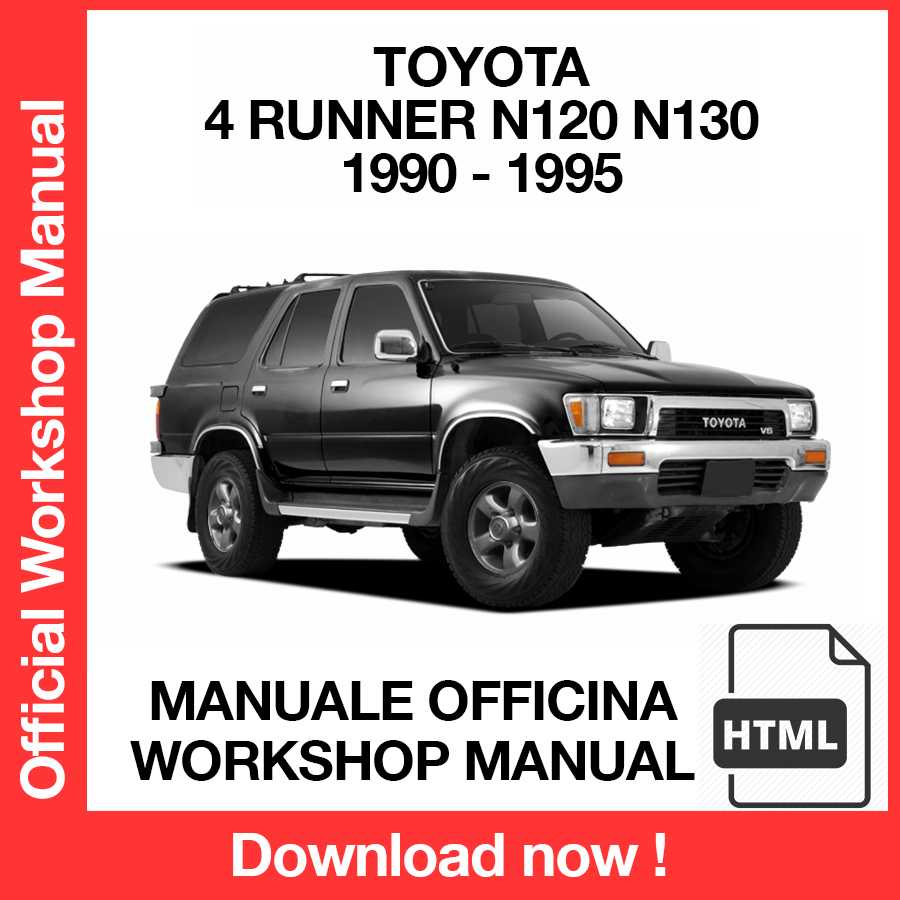 Workshop Manual Toyota 4 Runner II N120 N130 (1990-1995) (EN)