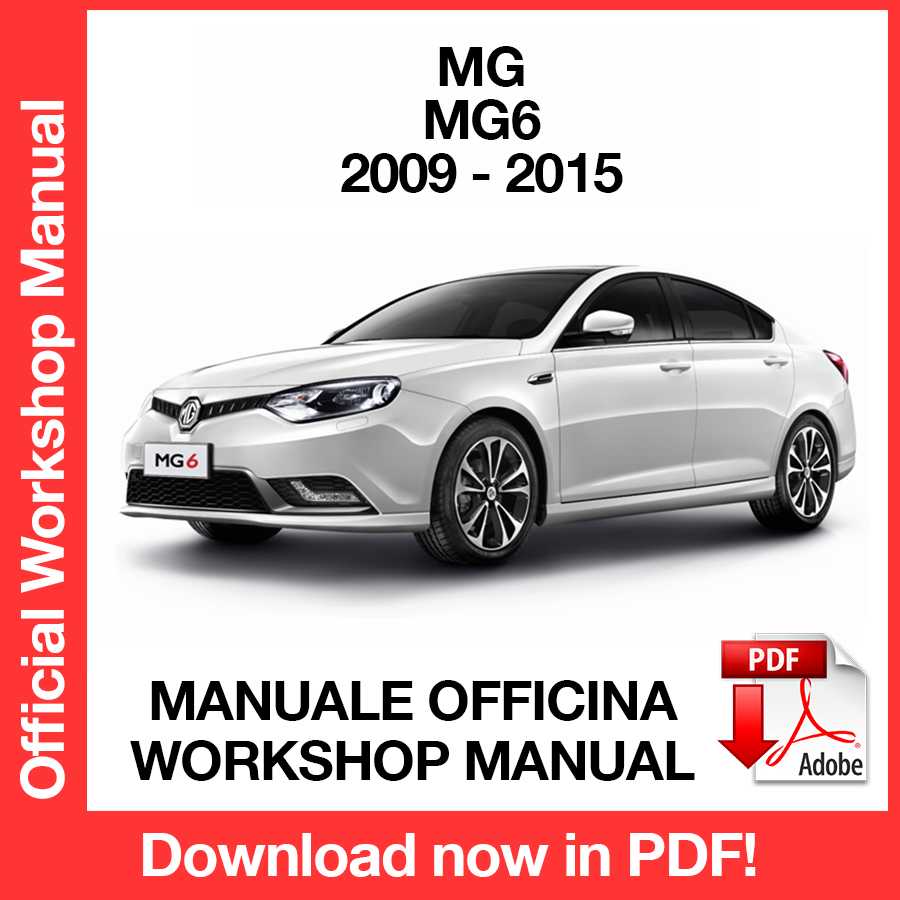 Workshop Manual MG MG6 (2009-2015) (EN)