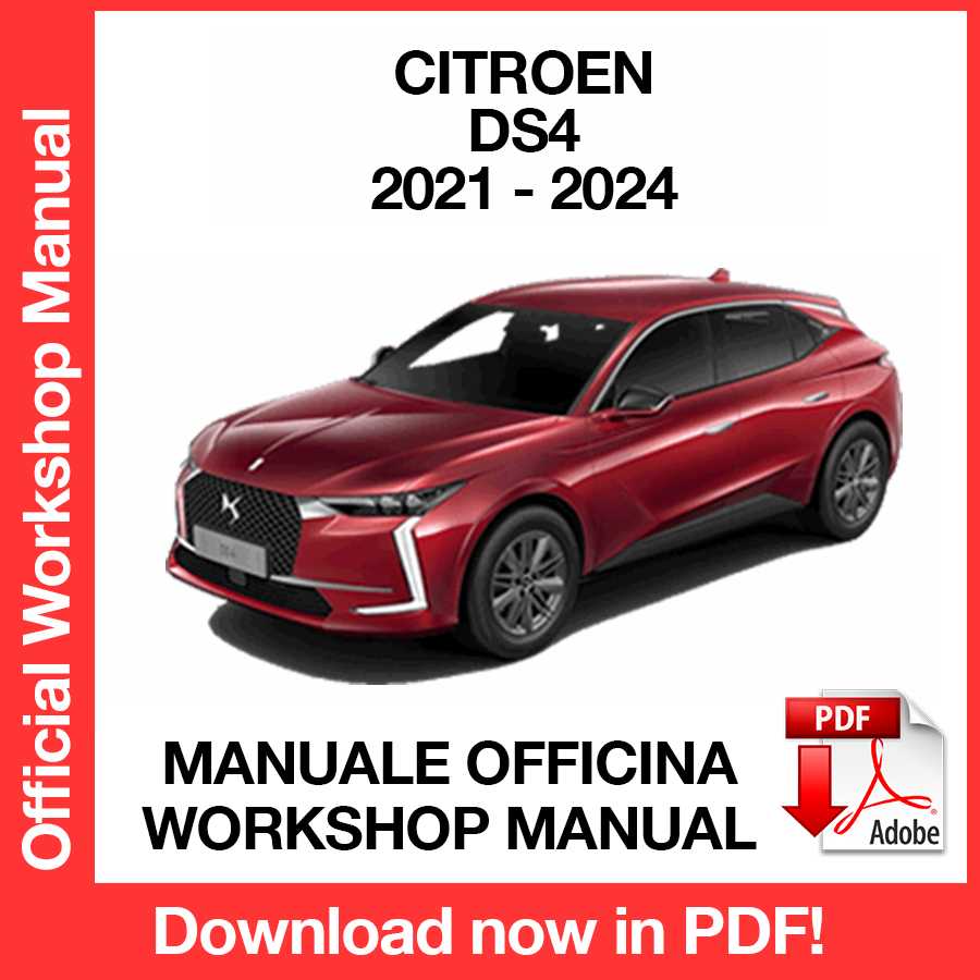 Workshop Manual Citroen DS4 (2021-2024) (ITA)