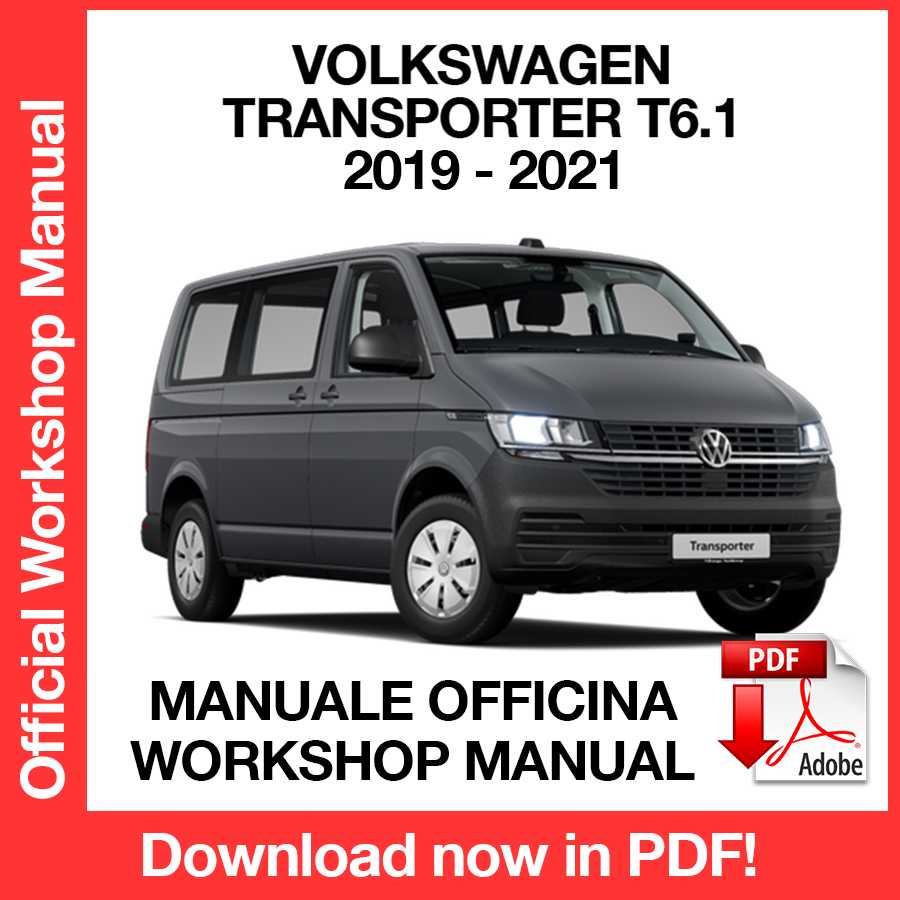 Workshop Manual Volkswagen Transporter T6.1 (2019-2021) (EN)