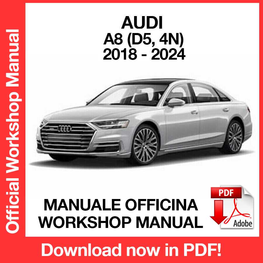 WORKSHOP MANUAL AUDI A8 (2018-2024) (EN)
