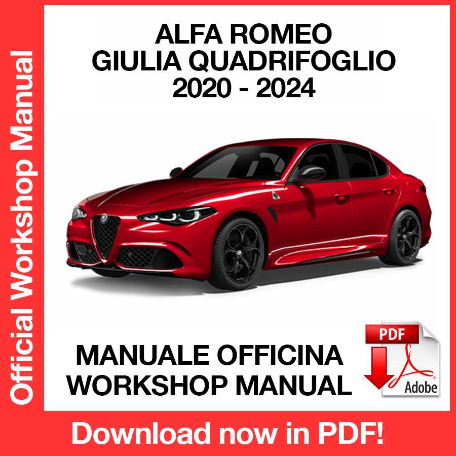Workshop Manual Alfa Romeo Giulia QV Quadrifoglio (2020-2024) (EN)