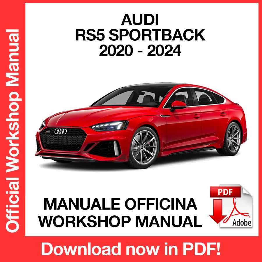 Workshop Manual Audi RS5 Sportback (2020-2024) (EN)