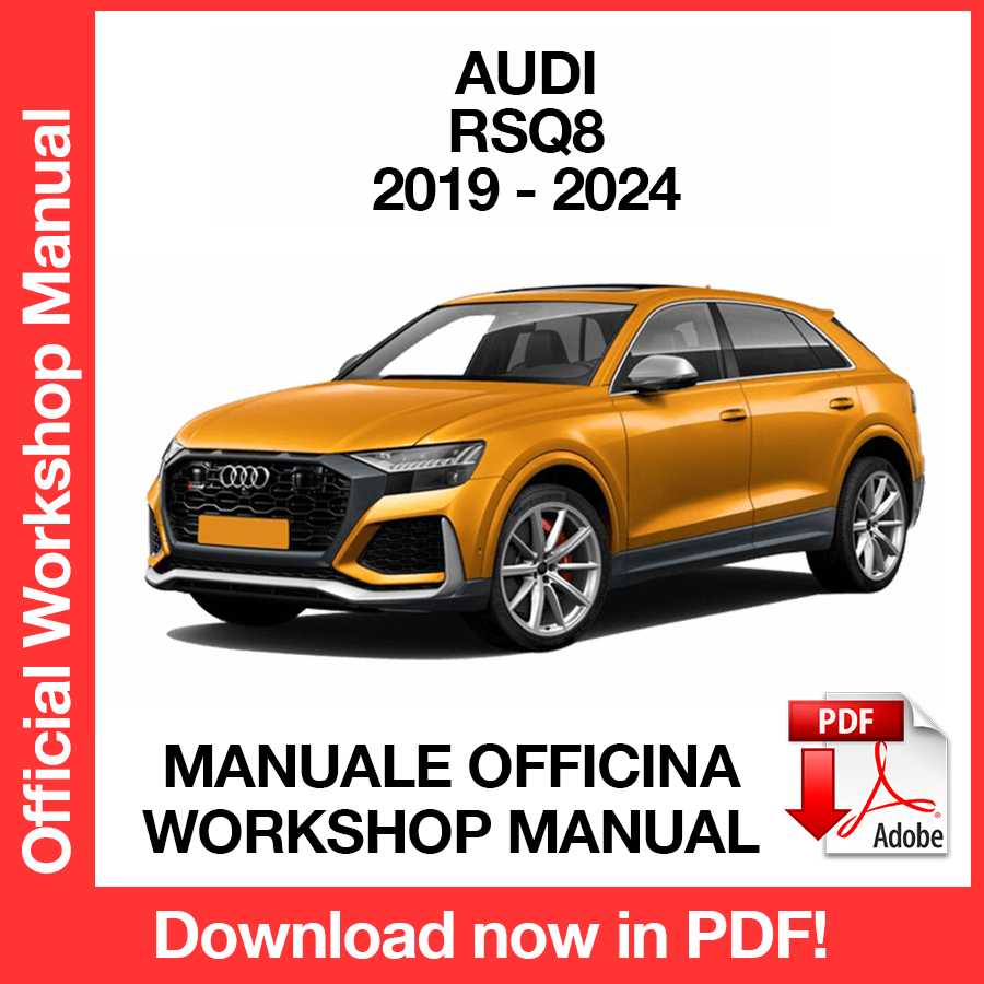 Workshop Manual Audi RSQ8 (2019-2024) (EN)