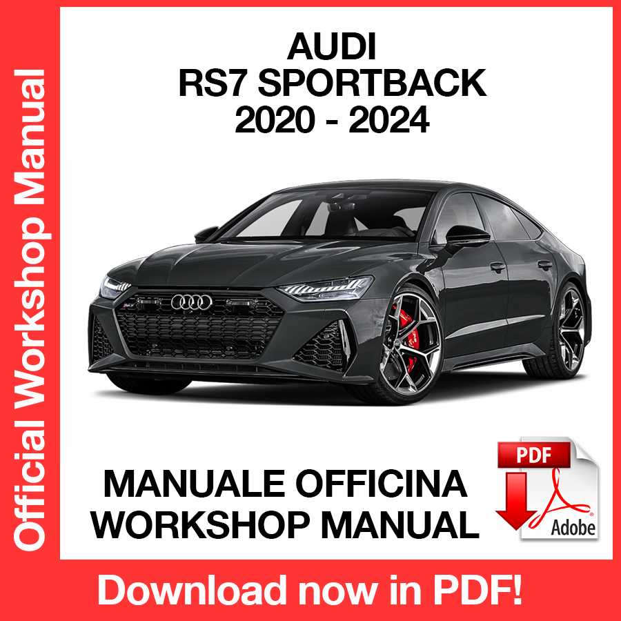 Workshop Manual Audi RS7 Sportback (2020-2024) (EN)