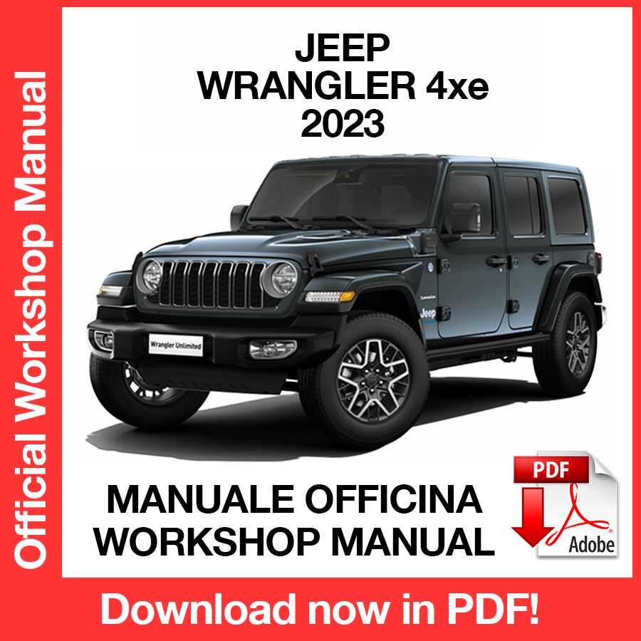 Workshop Manual Jeep Wrangler JL 4xe Phev (2023) (EN)