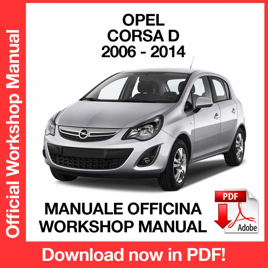 Workshop Manual Opel Corsa D (2006-2014) (EN)