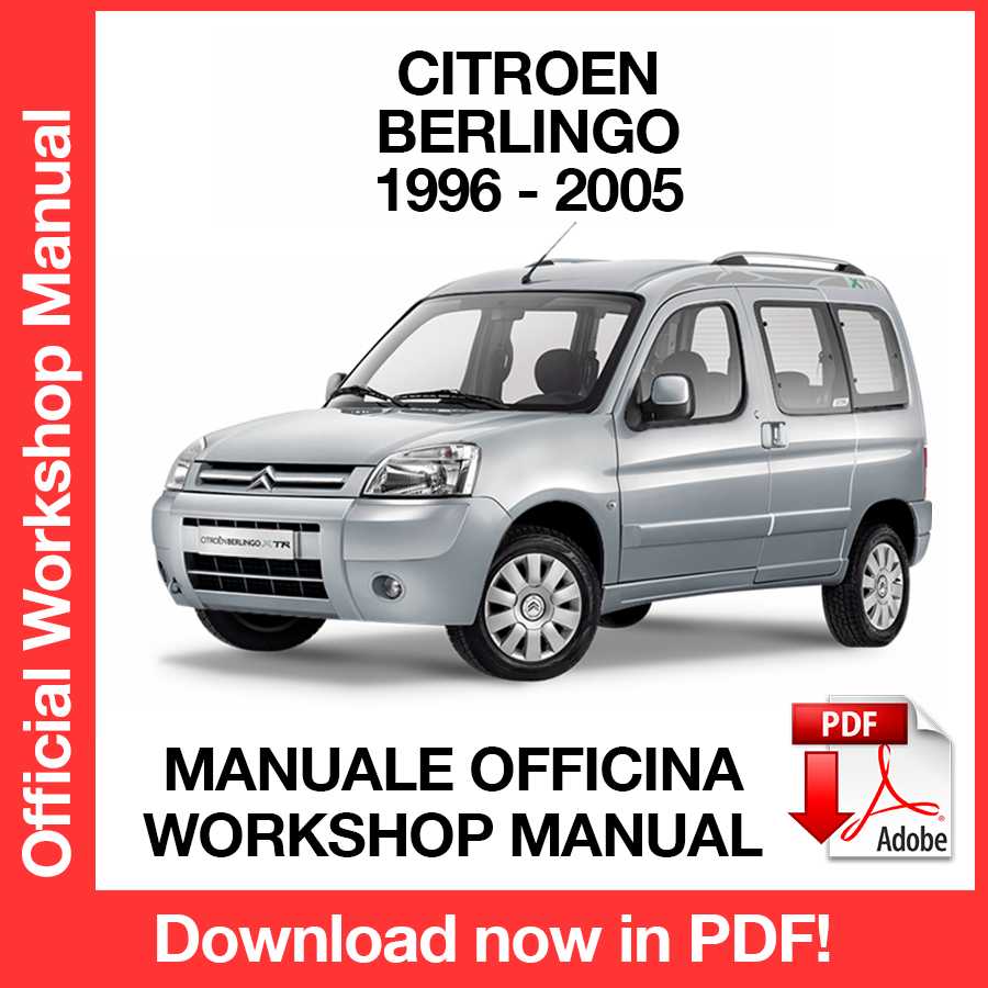 Manuale Officina Citroen Berlingo (1996-2005) (EN)