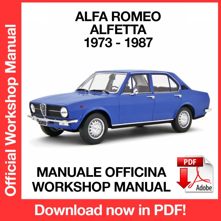 Workshop Manual Alfa Romeo Alfetta (1973-1987) (EN)