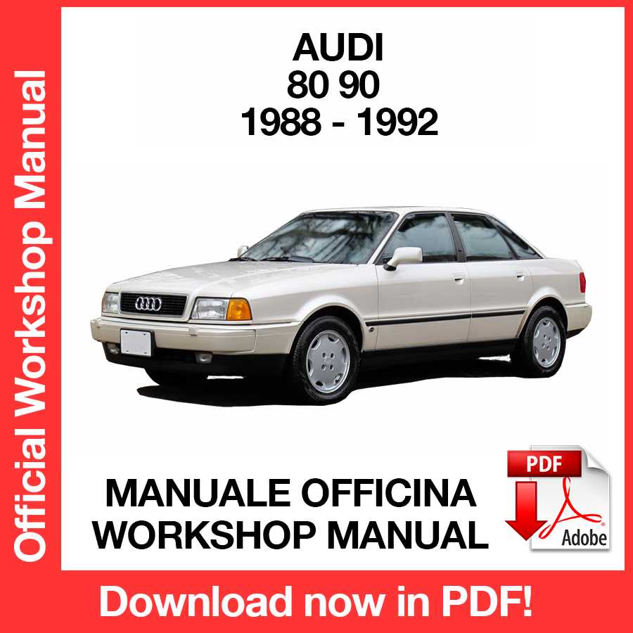 Workshop Manual Audi 80 90 (1988-1992) (EN)