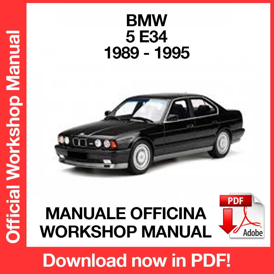 Workshop Manual BMW 5 Series E34 (1989-1995) (EN)