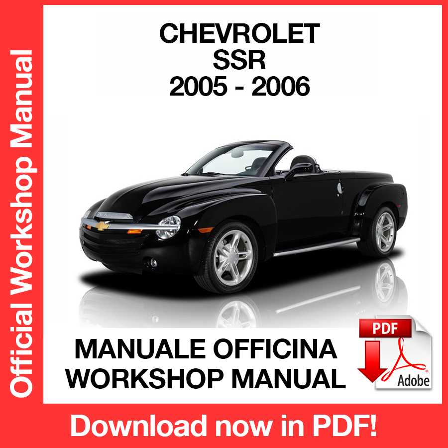 Workshop Manual Chevrolet SSR (2005-2006) (EN)