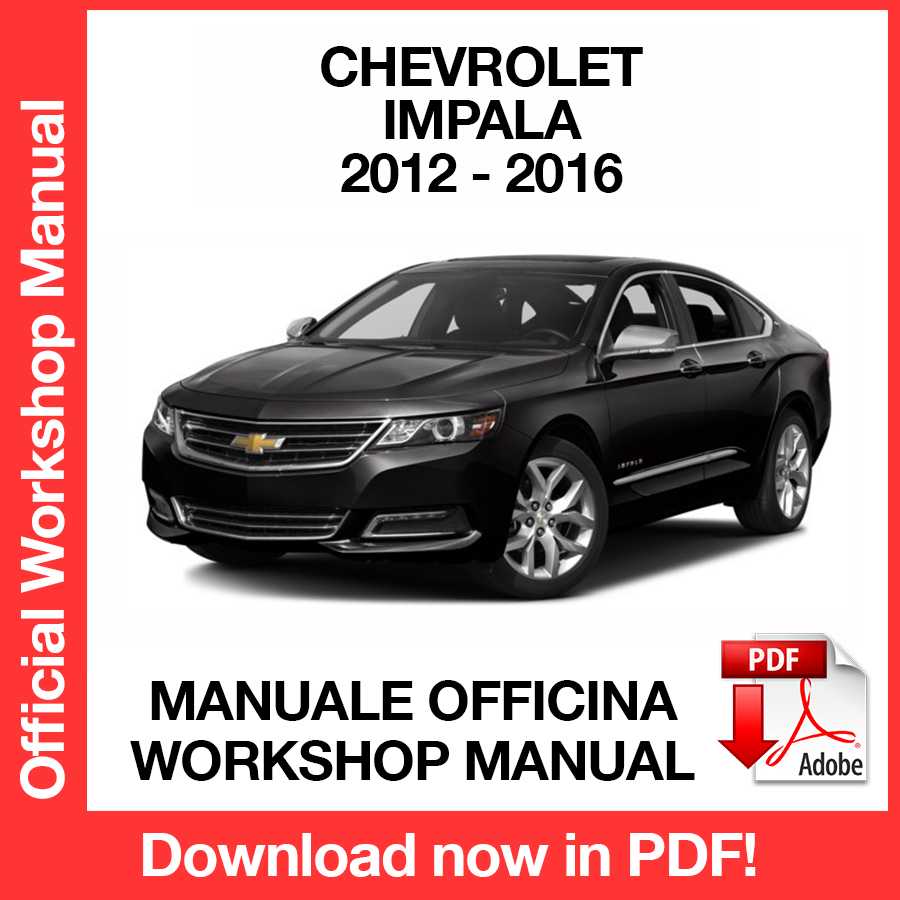 Workshop Manual Chevrolet Impala (2012-2016) (EN)