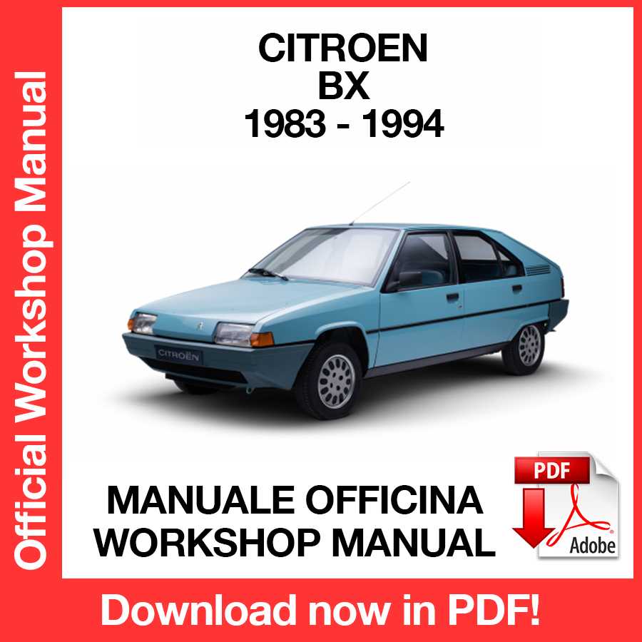 Manuale Officina Citroen BX (1983-1994) (EN)