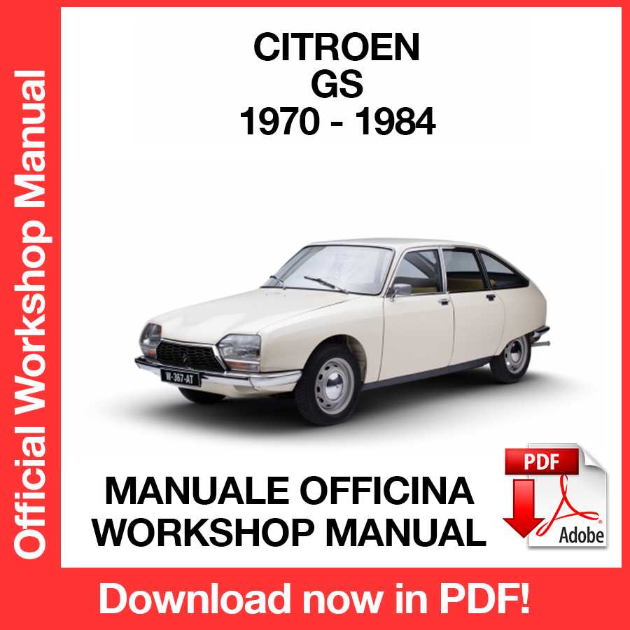Workshop Manual Citroen GS GSA (1970-1984) (EN)