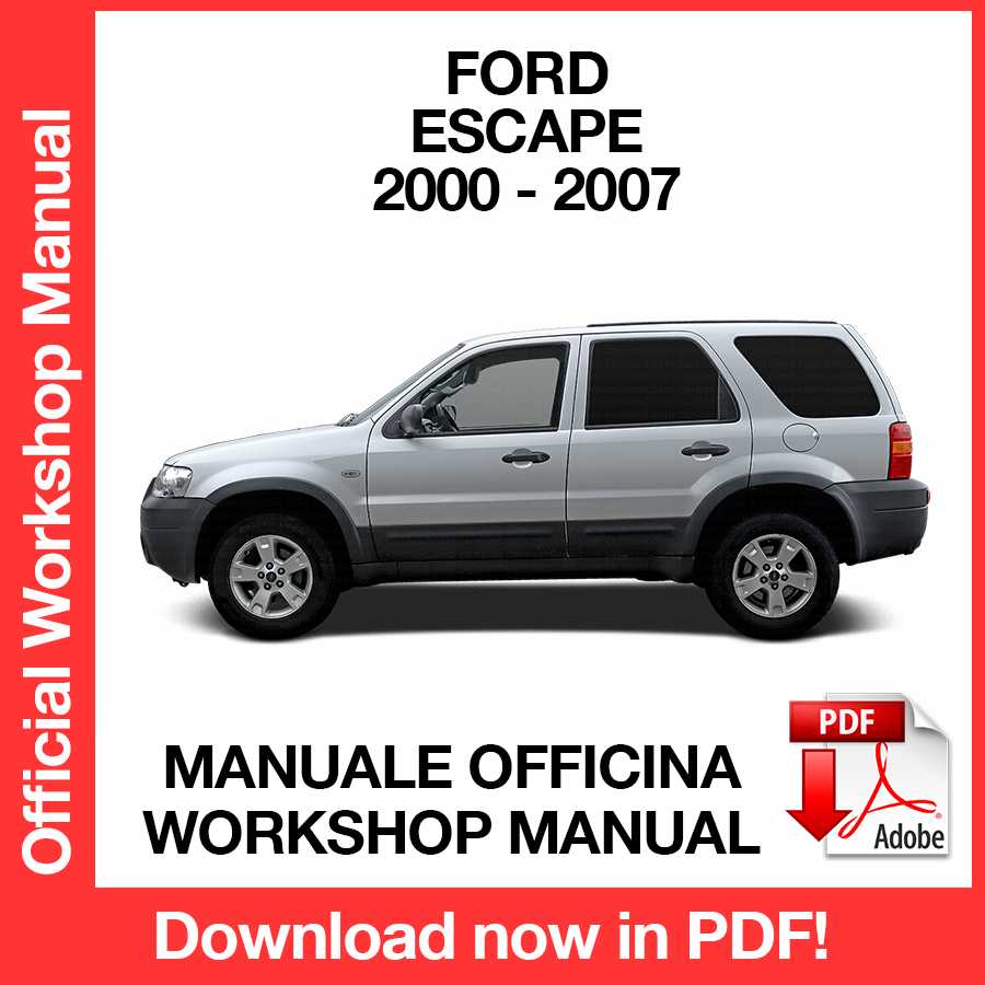 Workshop Manual Ford Escape (2000-2007) (EN)