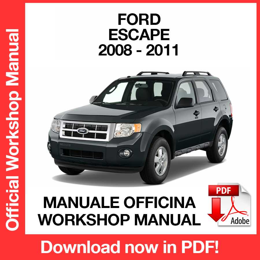 Workshop Manual Ford Escape (2008-2011) (EN)