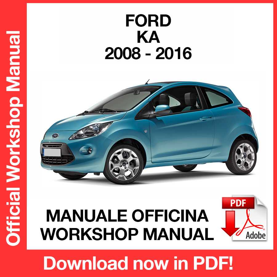 Workshop Manual Ford KA (2008-2016) (EN)