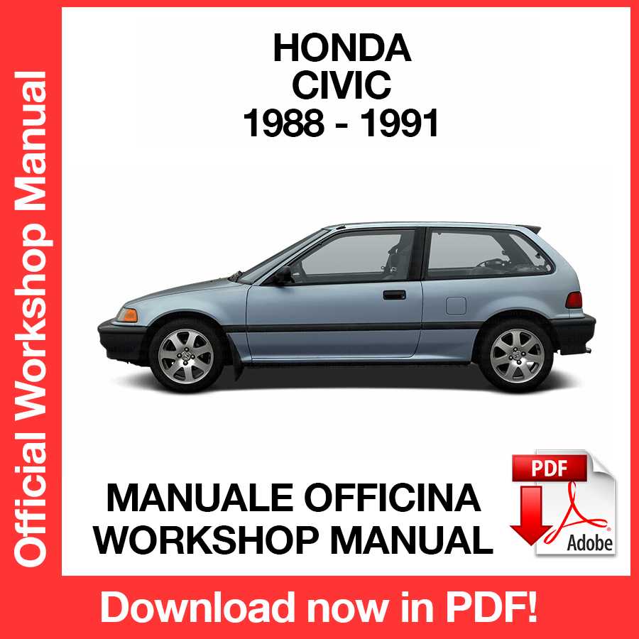 Workshop Manual Honda Civic (1988-1991) (EN)