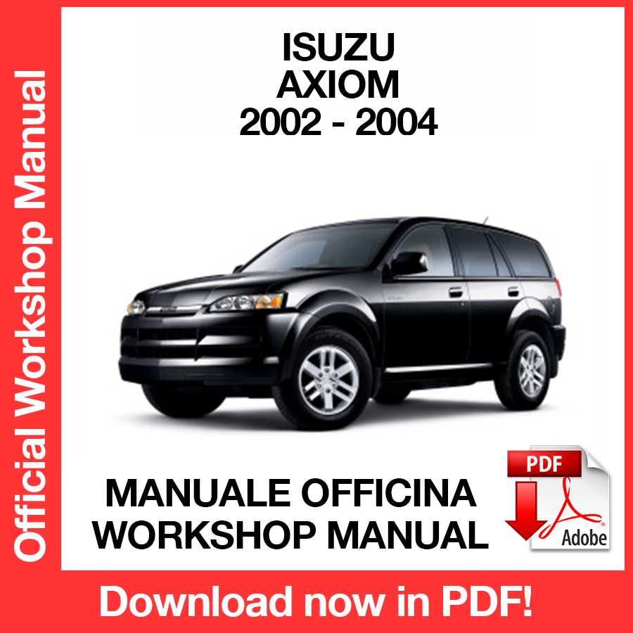 Workshop Manual Isuzu Axiom (2002-2004) (EN)