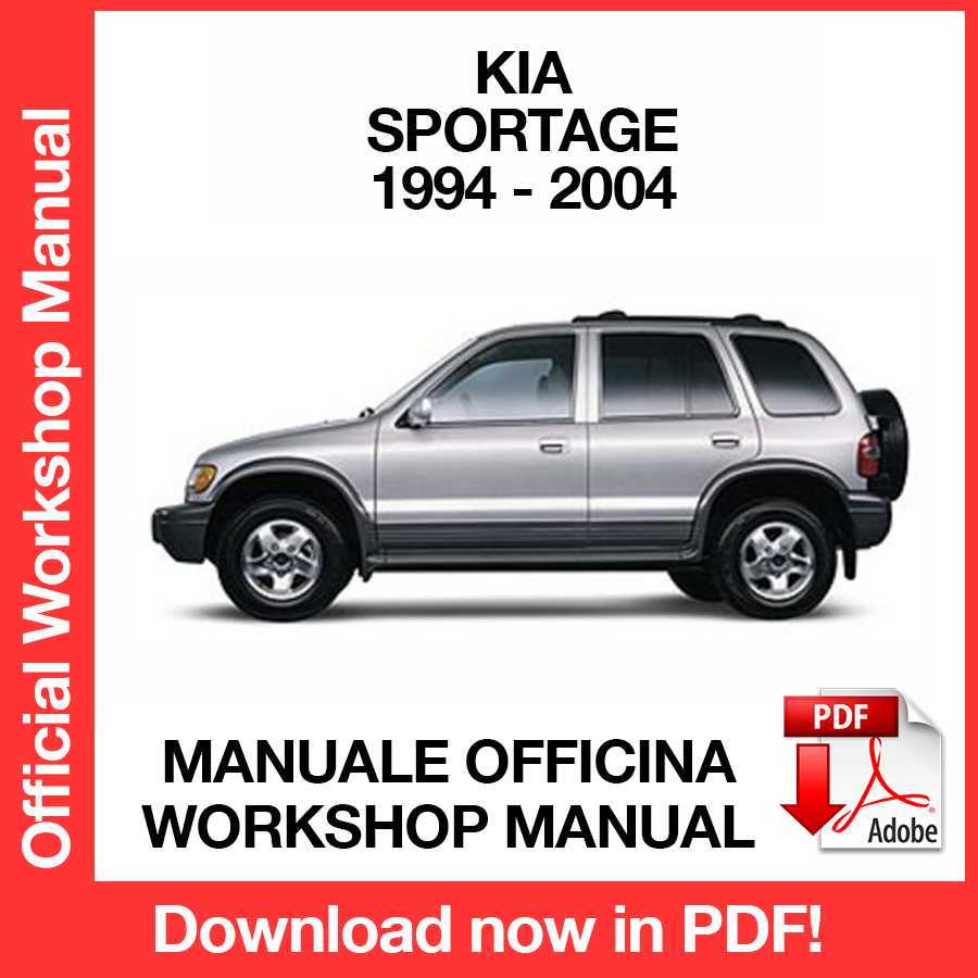 Workshop Manual Kia Sportage (1994-2004) (EN)