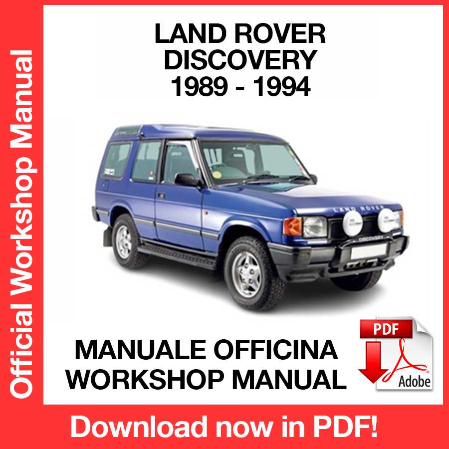 Workshop Manual Land Rover Discovery 1 (1989-1994) (EN)