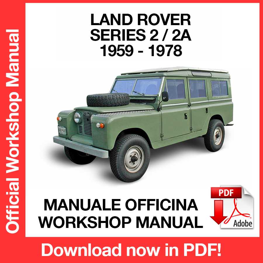 Workshop Manual Land Rover Series 2 - 2A (1959-1978) (EN)