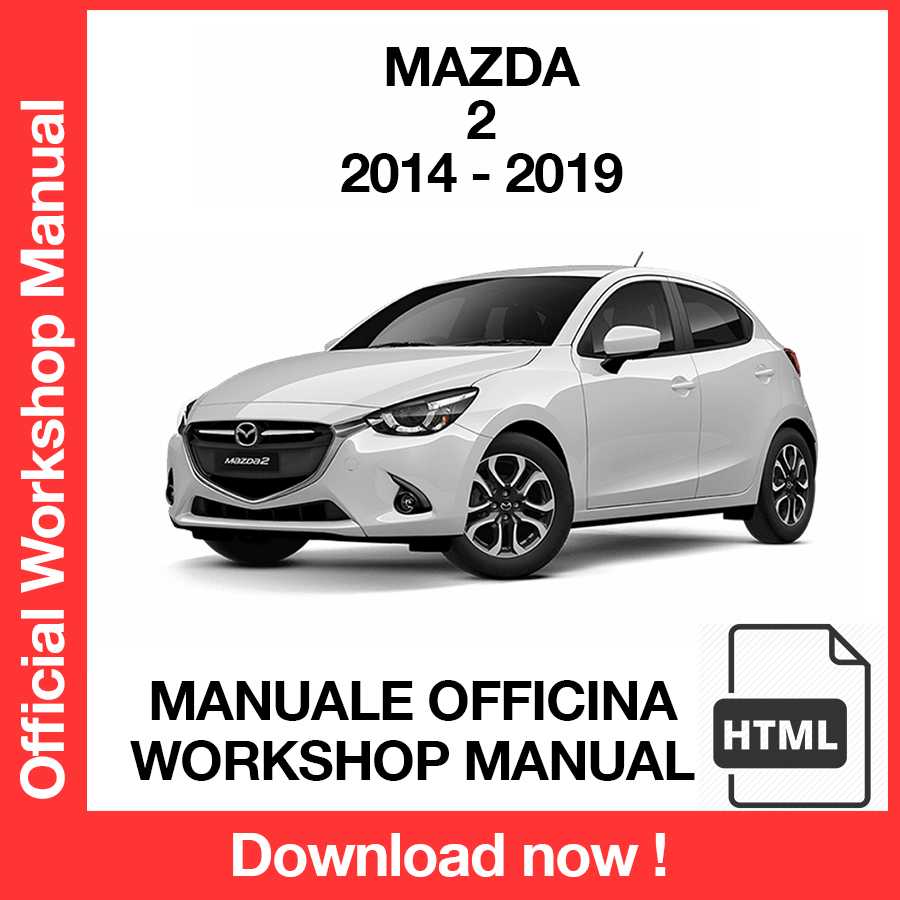 Workshop Manual Mazda 2 (2014-2019) (EN)