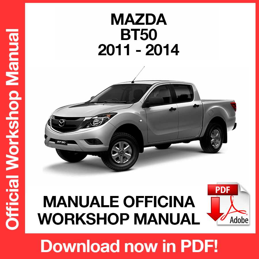 Workshop Manual Mazda BT50 (2011-2014) (EN)
