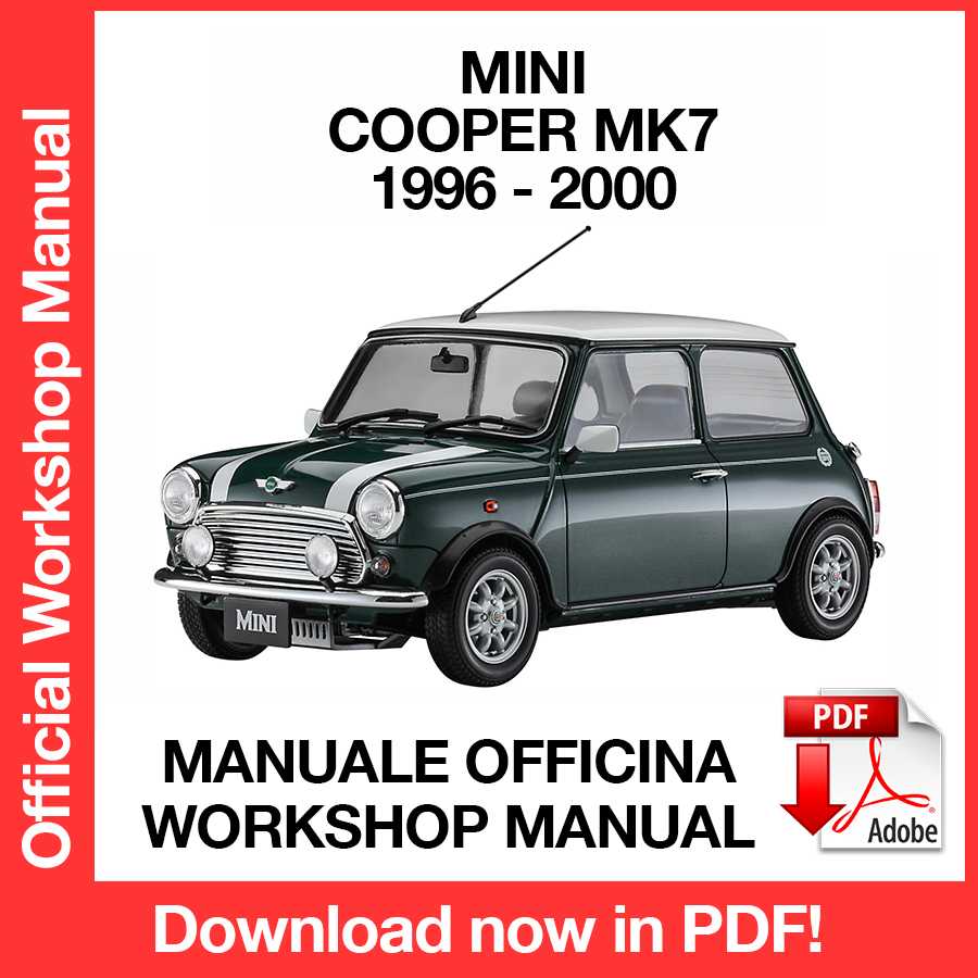 Workshop Manual Mini Cooper MK7 (1996-2000) (EN)