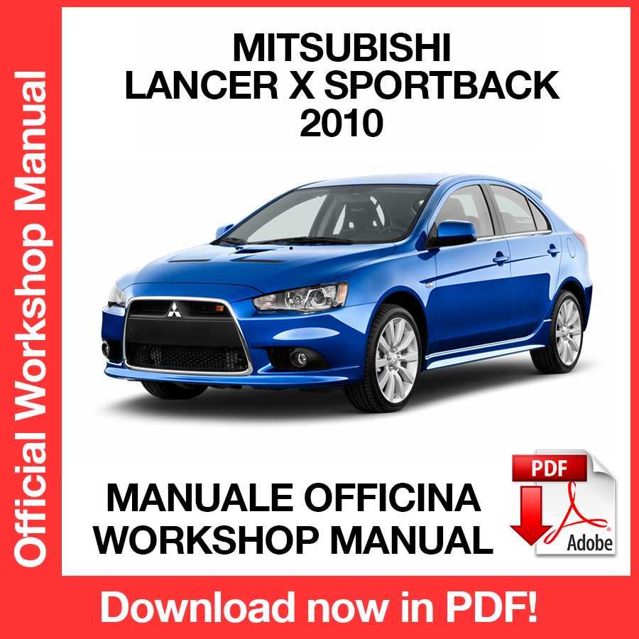 Workshop Manual Mitsubishi Lancer X Sportback (2010) (EN)