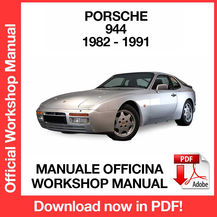 Workshop Manual Porsche 944 (1982-1991) (EN)