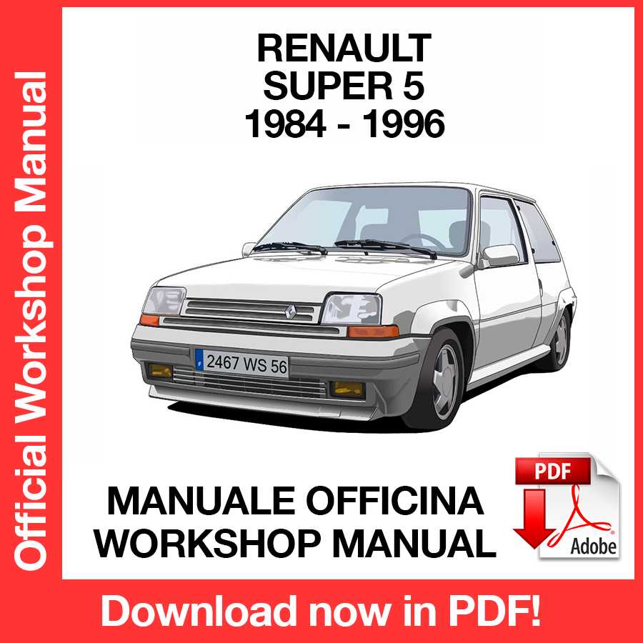 Workshop Manual Renault Super 5 (1984-1996) (EN)