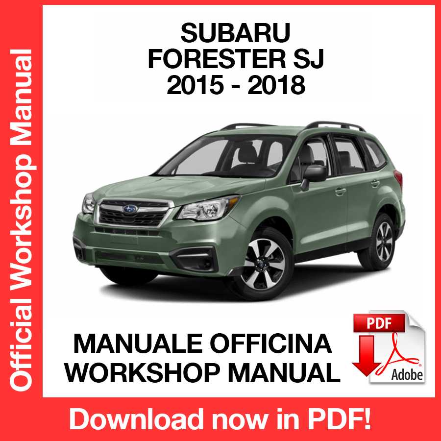 Workshop Manual Subaru Forester SJ (2015-2018) (EN)