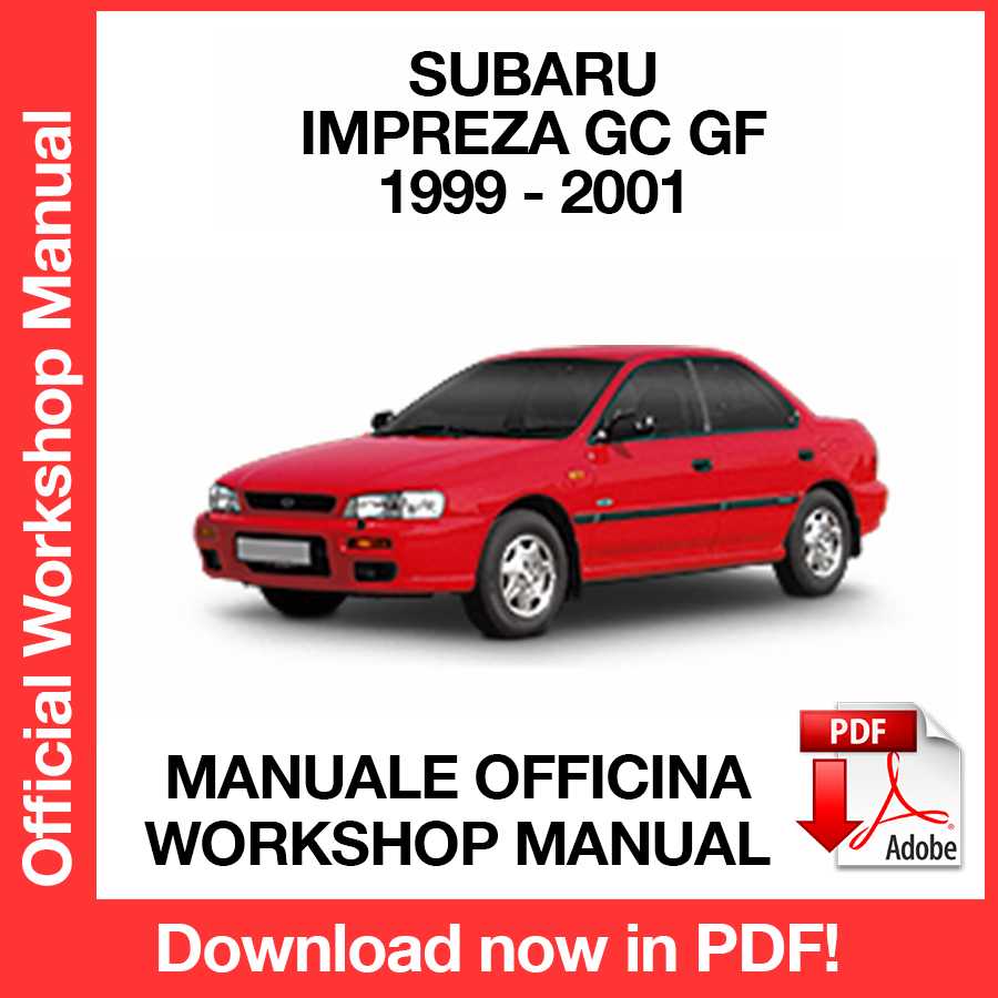 Workshop Manual Subaru Impreza GC GF (1999-2001) (EN)
