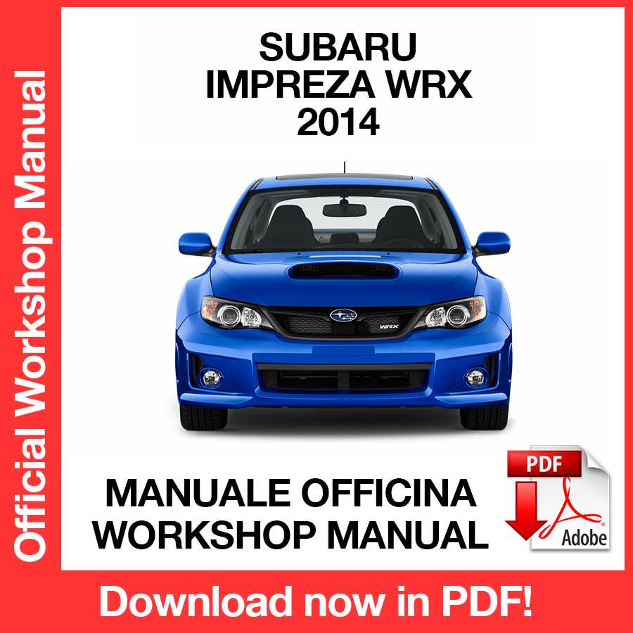 Workshop Manual Subaru Impreza WRX STI GJ GP (2014) (EN)