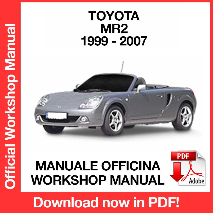 Workshop Manual Toyota MR2 W30 (1999-2007) (EN)