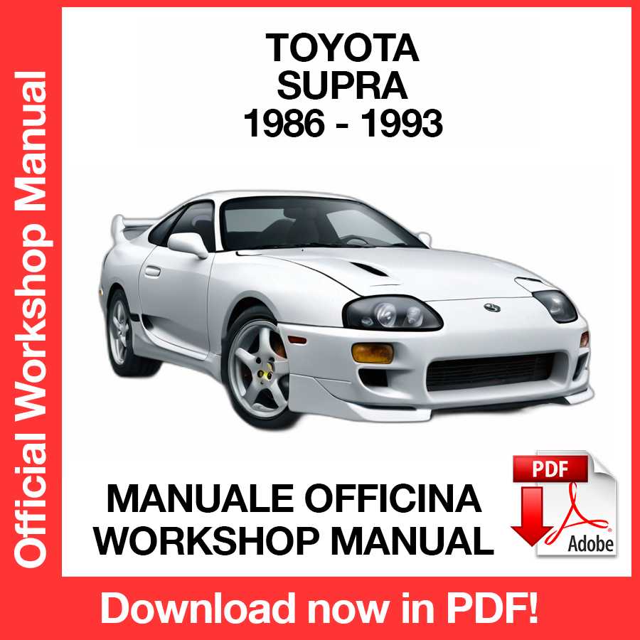 Workshop Manual Toyota Supra Mk3 (1986-1993) (EN)