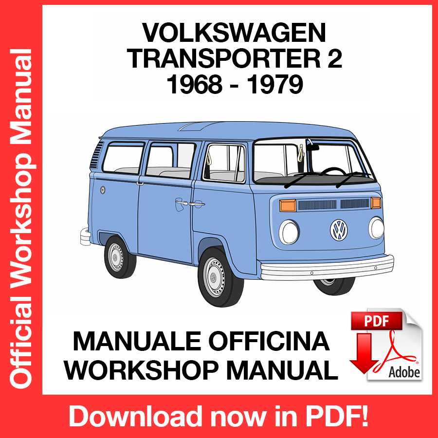 Workshop Manual Volkswagen Transporter T2 (1968-1979) (EN)