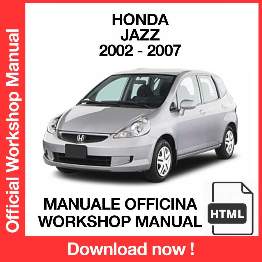 Workshop Manual Honda Jazz (2002-2007) (EN)