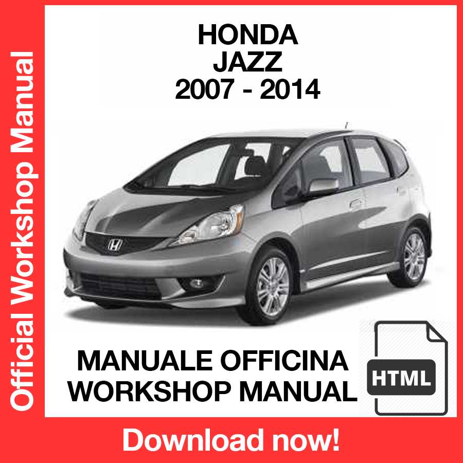 Workshop Manual Honda Jazz (2007-2014) (EN)