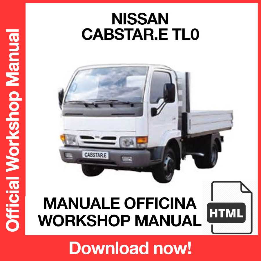 Workshop Manual Nissan Cabstar.E TL0 (EN) (ITA) (ESP)