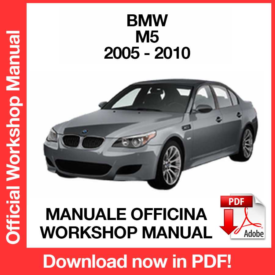 Workshop Manual BMW M5 E60 E61 (2005-2010) (EN)