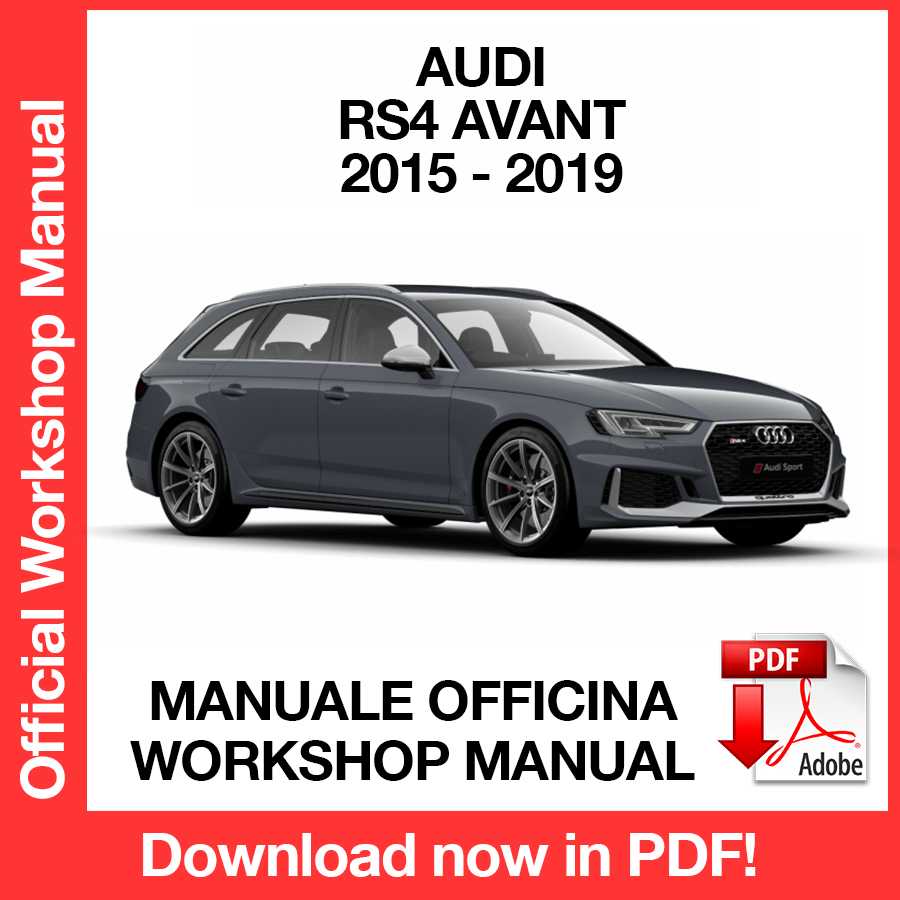 Workshop Manual Audi RS4 Avant (2015-2019) (EN)