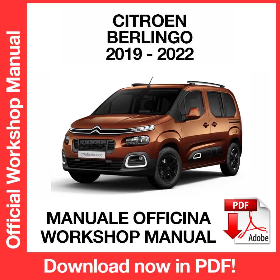 Workshop Manual Citroen Berlingo (2019-2022) (ITA)