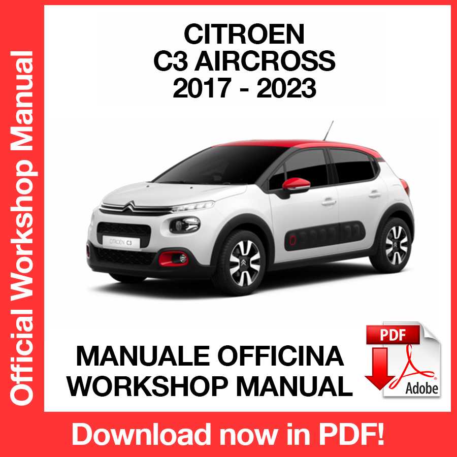 Workshop Manual Citroen C3 Aircross (2017-2023) (ITA)