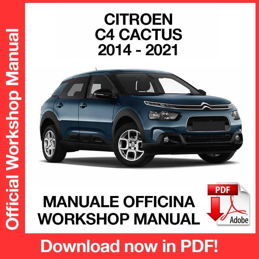 Manuale Officina Citroen C4 Cactus (2014-2021) (ITA)