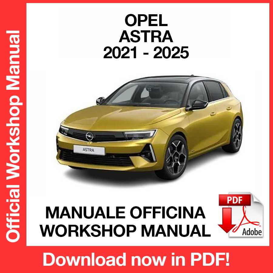 Workshop Manual Opel Astra L (2021-2025) (ITA)