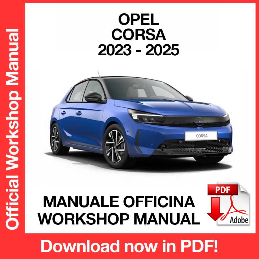 Workshop Manual Opel Corsa (2023-2025) (ITA)